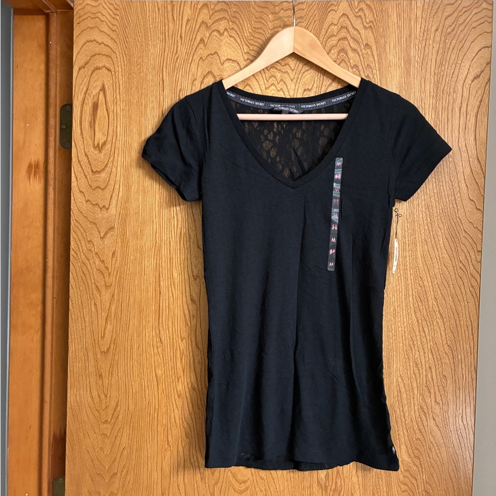 💕Victoria’s Secret Size M SS Black NWT 🏷️